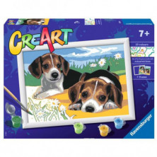 Imagen creart cachorros jack russell serie d ravensburger