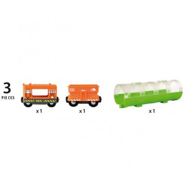 imagen 3 de tren de mercancías con túnel brio (33891)