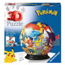 Imagen puzzle 3d pokemon ball 72 piezas ravensburger