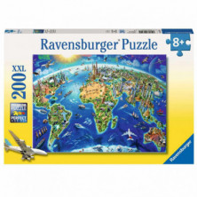 Imagen puzzle vista del mundo desde arriba 200 piezas rav