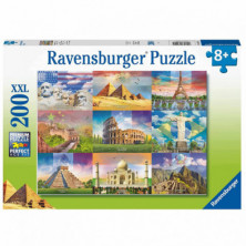 Imagen puzzle minumentos del mundo 200 piezas ravensburge