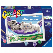 CREART GATITOS SOBRE HAMACA SERIE D RAVENSBURGER