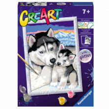 CREART SIBERIAN HUSKIES SERIE D RAVENSBURGER