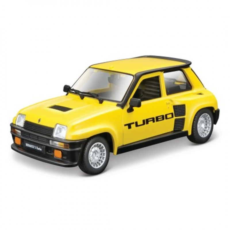 Imagen coche renault 5 turbo 1/24 burago color amarillo