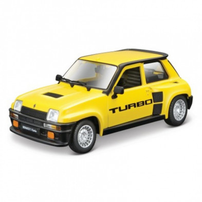 Imagen coche renault 5 turbo 1/24 burago color amarillo