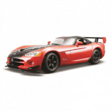 DODGE VIPER SRT 10 1/24 BURAGO COLOR NEGRO Y ROJO