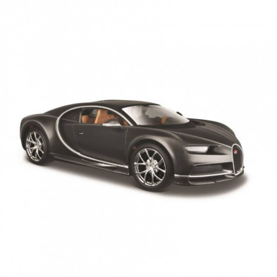 Imagen coche bugatti 1/24 maisto color gris