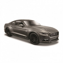 Imagen coche ford mustang 2015 1/24 maisto color gris