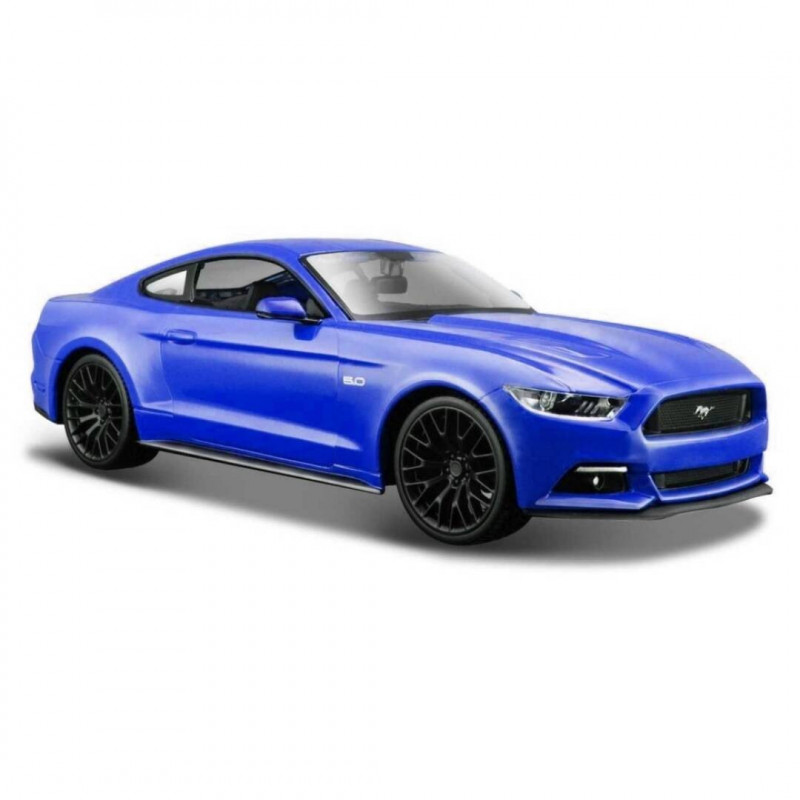 Imagen coche ford mustang 2015 1/24 maisto color azul