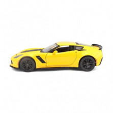 imagen 1 de coche corvette 2015 1/24 maisto color amarillo