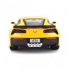 imagen 3 de coche corvette 2015 1/24 maisto color amarillo