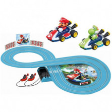 PISTA DE CARRERAS MARIO KART CON DOS COCHES