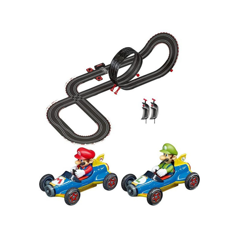 Pista carreras kart con coches |