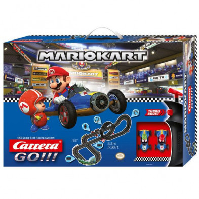 imagen 4 de pista de carreras mario kart con dos coches