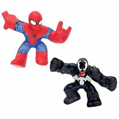 Imagen pack 2 figuras heroes goo jit zu spiderman y venom