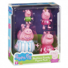 imagen 1 de pack de 4 figuras familia peppa pig