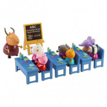 Imagen playset colegio con figuras peppa pig