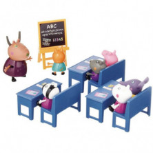 imagen 2 de playset colegio con figuras peppa pig