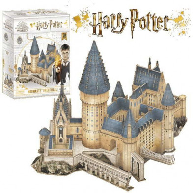imagen 2 de puzzle 3d gran salon de hogwarts harry potter