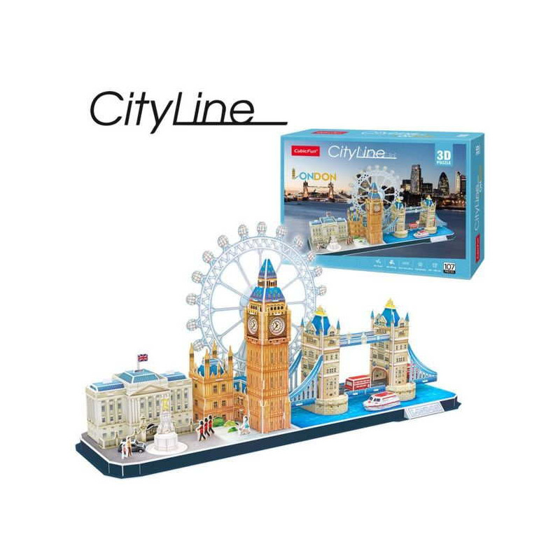 Imagen puzzle 3d cityline londres cubic fun