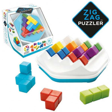 imagen 1 de juego de mesa zig zag puzzler smart games