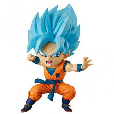 Figura super saiyan blue son goku chibi masters bandai Figura super saiyan blue son goku chibi masters bandai