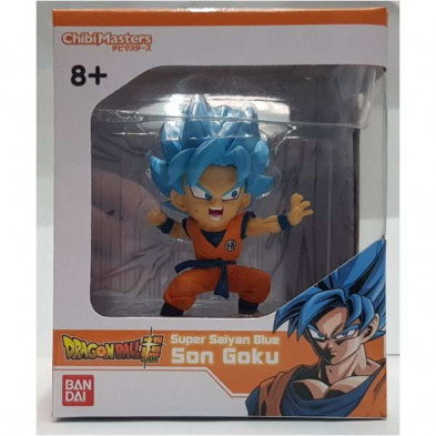 Figura super saiyan blue son goku chibi masters bandai Figura super saiyan blue son goku chibi masters bandai