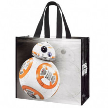 BOLSA RAFIA STAR WARS BB8 45X40X22CM