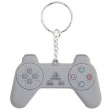 Imagen llavero 3d goma playstation controller