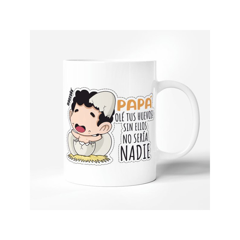 Imagen taza papá huevos malasaña