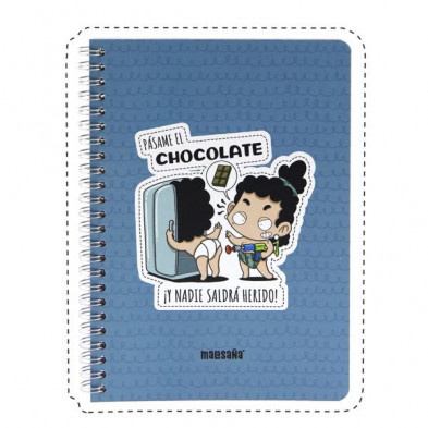 Imagen cuaderno a5 tapa dura chocolate malasaña