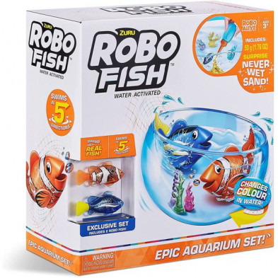 imagen 3 de súper acuario robo fish con dos peces robóticos