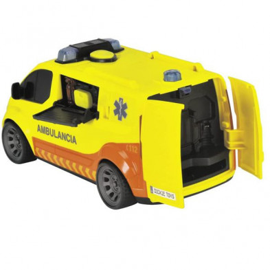 imagen 2 de ambulancia de juguete 28cm con luz y sonido