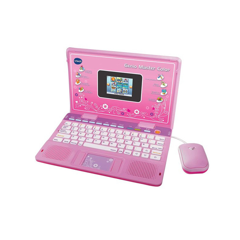 Imagen ordenador educativo genio máster rosa vtech