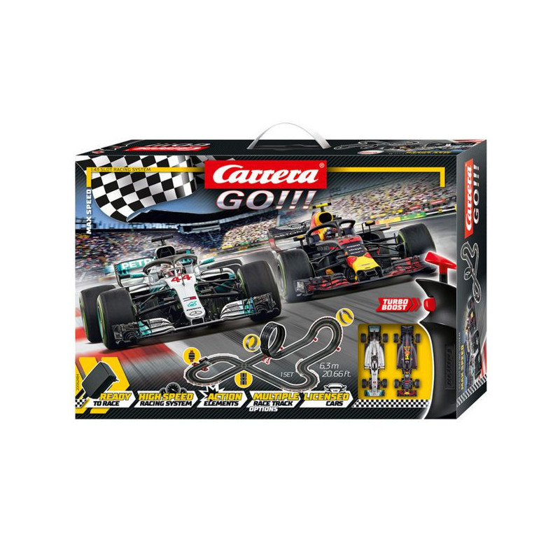 Imagen pista de carreras max speed con dos coches