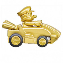 imagen 2 de coche mini radio control mario kart - mario gold