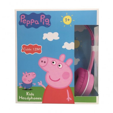 Imagen auriculares rosa peppa pig