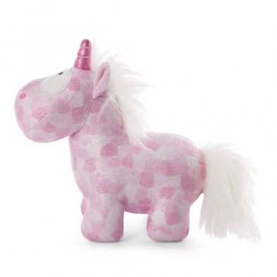 imagen 1 de peluche nici unicornio rosa y blanco 22cm