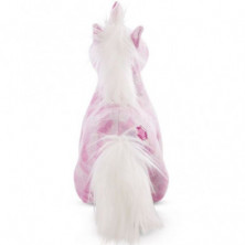 imagen 2 de peluche nici unicornio rosa y blanco 32cm