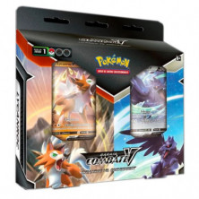 POKÉMON JUEGO DE CARTAS COMBATE V LYCANROC VS CORVIKNIGHT