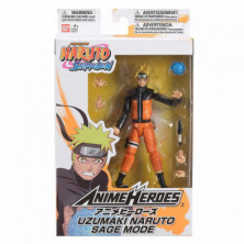 imagen 2 de figura naruto uzamaki - anime heroes 17cm