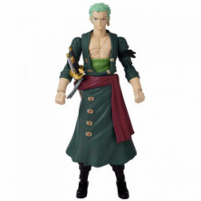 imagen 3 de figura zoro once piece - anime heroes 17cm