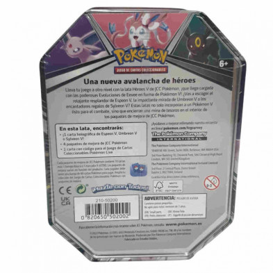 imagen 1 de pokemon  lata cartas coleccionables modelo 3