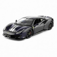 COCHE FERRARI 488 PISTA RACE & PLAY NEGRO 1/24 BBURAGO