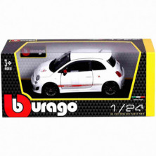 Coche abarth 500 esseesse 1/24 bburago color blanc