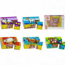 Imagen puzzle de cubos eichhorn animales