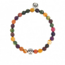 PULSERA "ARMONÍA MARRÓN" CON CHARMS PLAYMOBIL | PIEDRAS NATURALES