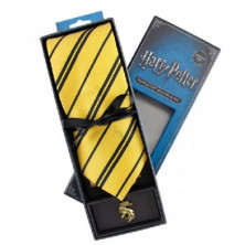 Imagen harry potter corbata+pin hufflepuff