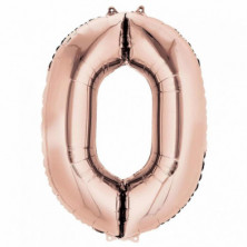 GLOBO POLIAMIDA 100CM ORO ROSA Nº 0
