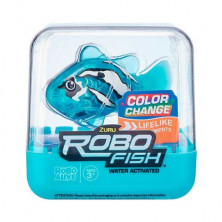 Imagen pez robótico robofish turquesa